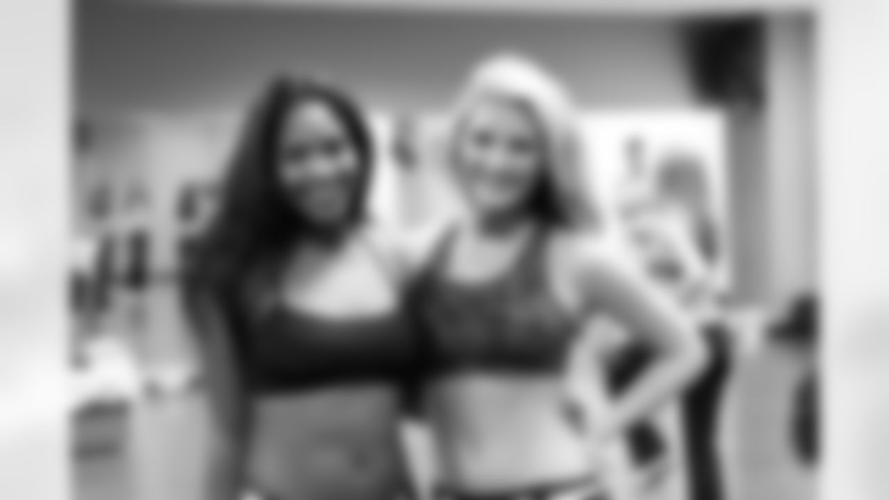 Kelly P. and Naiz B. // Atlanta Falcons Cheerleaders Practice // 7/7/2011 // Atlanta -
