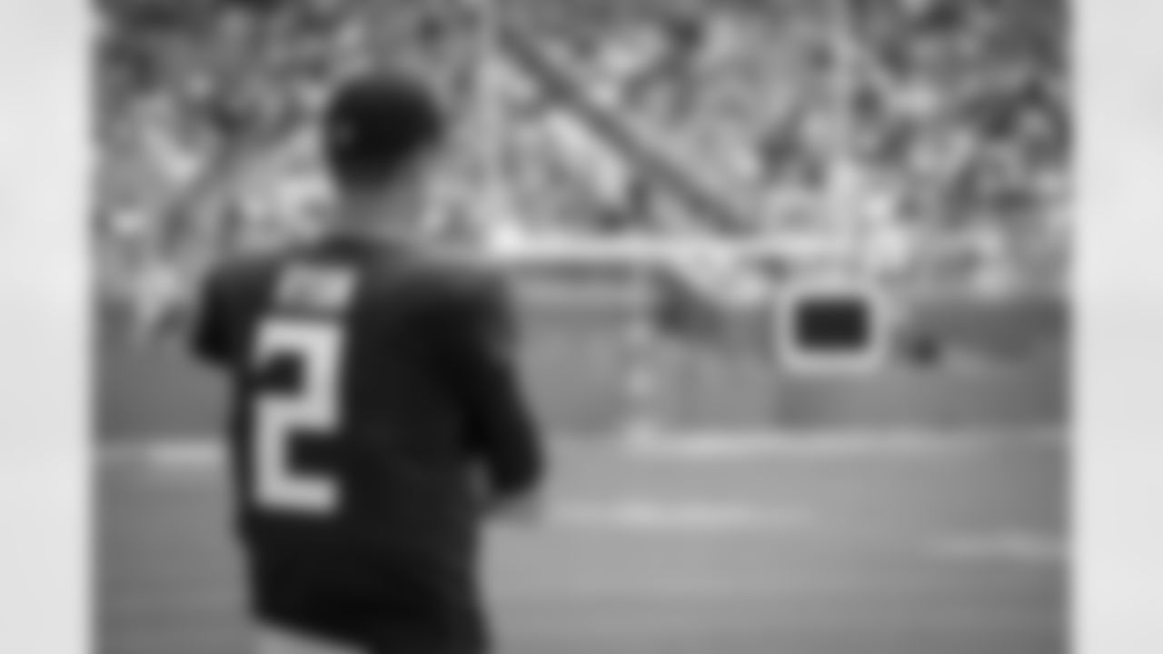 Atlanta Falcons quarterback Matt Ryan #2 is seen on the sideline during the first quarter against the Miami Dolphins at Hard Rock Stadium in Miami Gardens, Florida on Sunday, October 24, 2021. (Photo by Mark Brown/Atlanta Falcons)