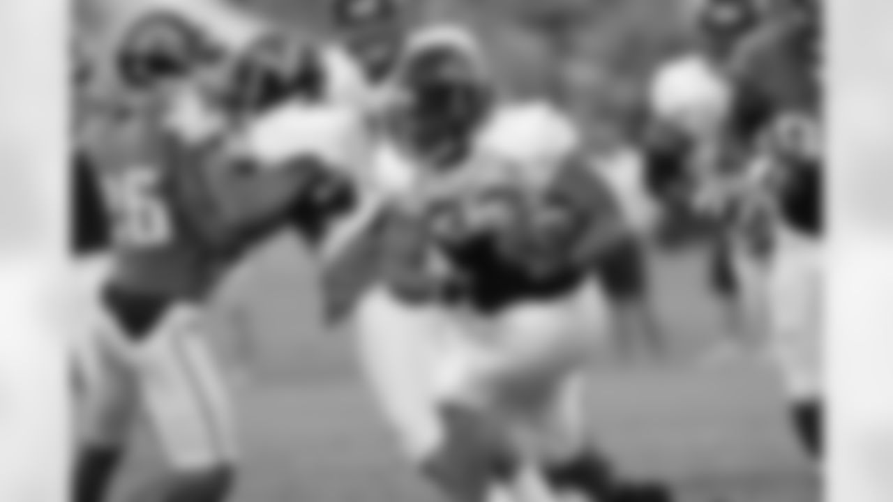 RB Michael Turner darts upfield // Combined Practice with Jacksonville // August 17, 2011 // Jacksonville, Fla. —