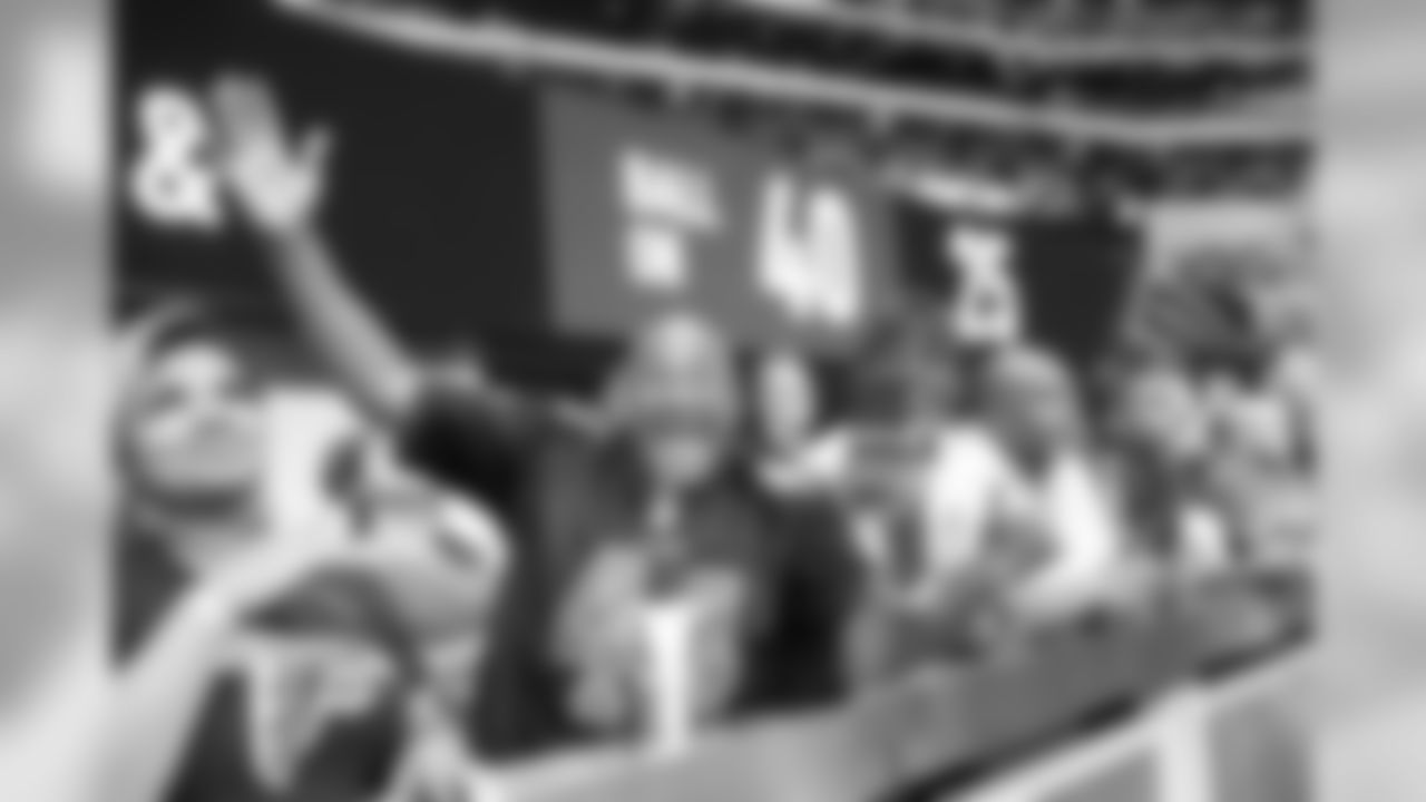 Fans take in the last preseason game against the Miami Dolphins at Mercedes-Benz Stadium
