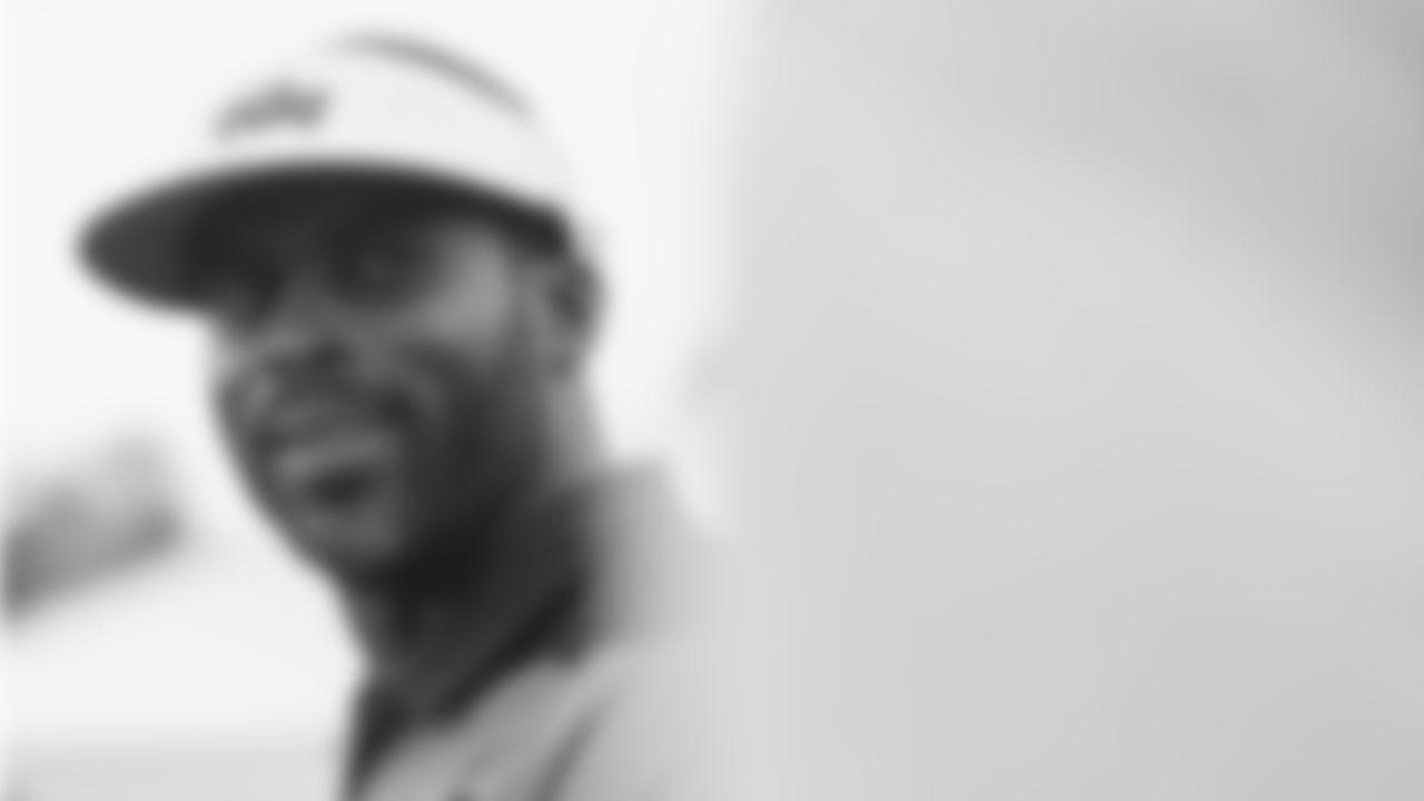Former Atlanta Falcons quarterback Michael Vick during AT&T Atlanta Falcons Training Camp at Atlanta Falcons Training Facility in Flowery Branch, Georgia, on Wednesday, August 10, 2022. (Photo by Shanna Lockwood/Atlanta Falcons)