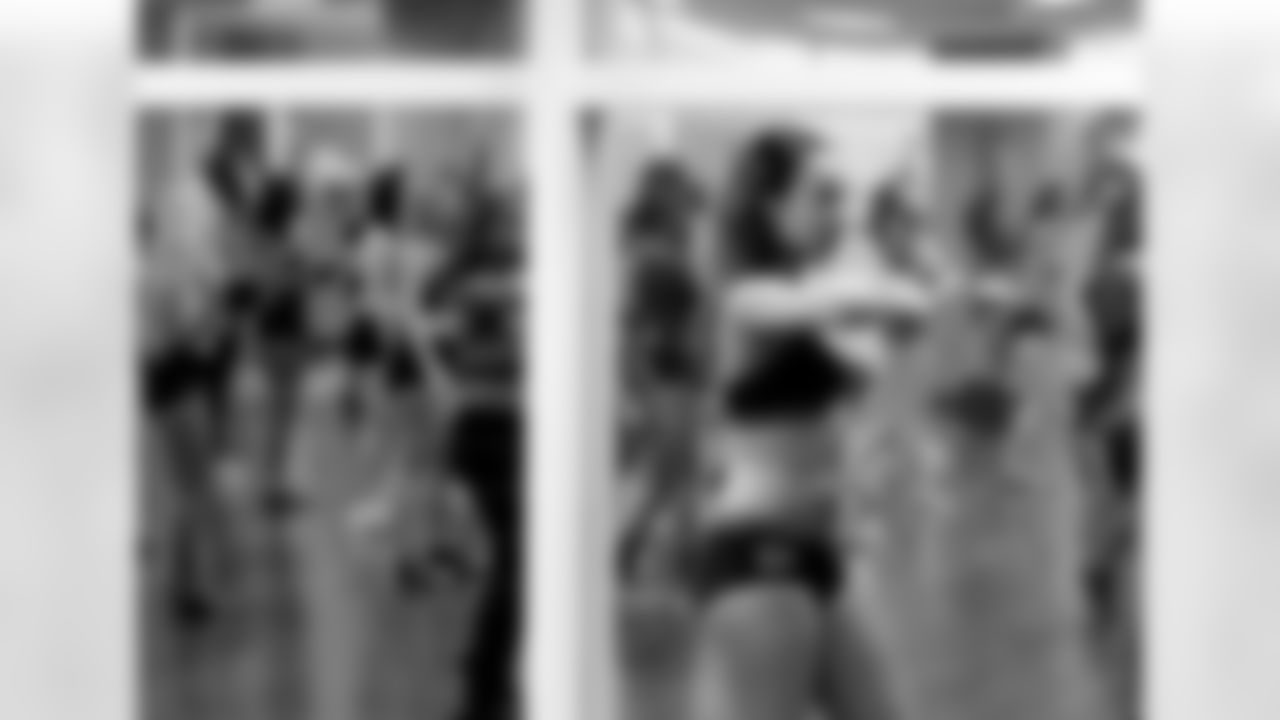 The Atlanta Falcons Cheerleaders held the third of five audition prep classes Thursday night. The classes prepare girls for Falcons cheer auditions, which will be held in early May.