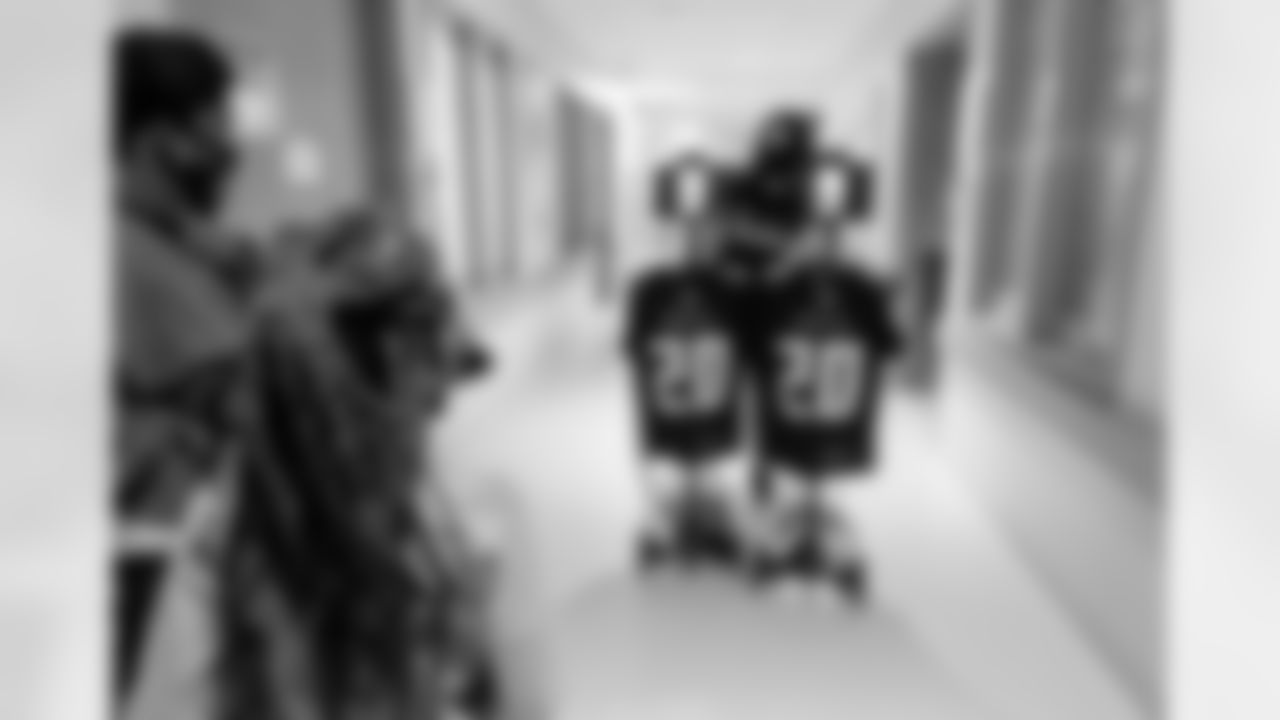 Scenes from the Atlanta Falcons Halloween Hospital Visit at Children's Healthcare of Atlanta Egleston hospital in Atlanta, Georgia, on Tuesday October 20, 2020. (Photo by Kyle Hess/Atlanta Falcons)