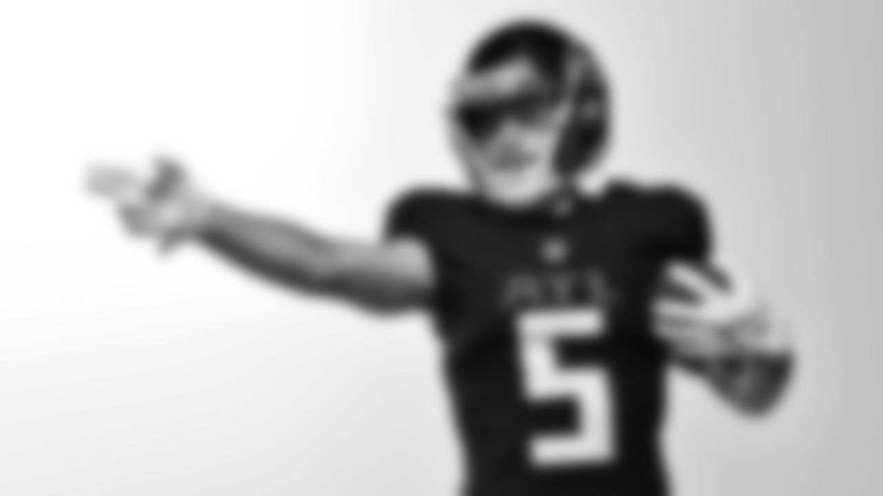 Atlanta Falcons wide receiver Drake London #5 during Creative Days in Ticketmaster Studios at Atlanta Falcons Training Facility in Flowery Branch, Ga. on Monday June 12, 2023. (Photo by Brandon Magnus/Atlanta Falcons)