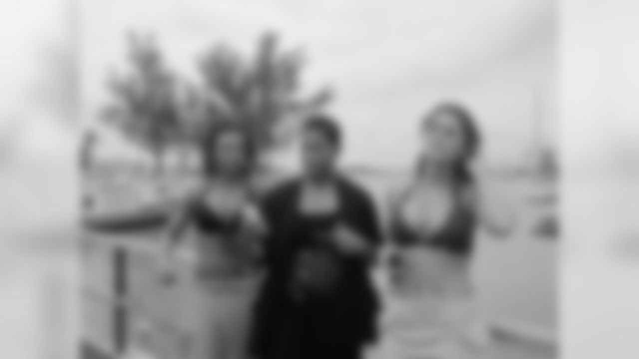 Sara D., Chato Waters and Zorah B. // 2011 Atlanta Falcons Cheerleaders Swimsuit Calendar Photo Shoot // 2011 // Bermuda -