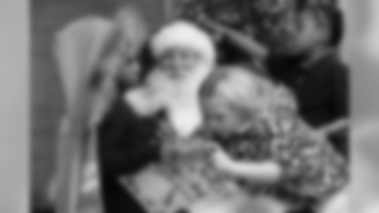 The evening at Walmart ends with a visit from Santa.