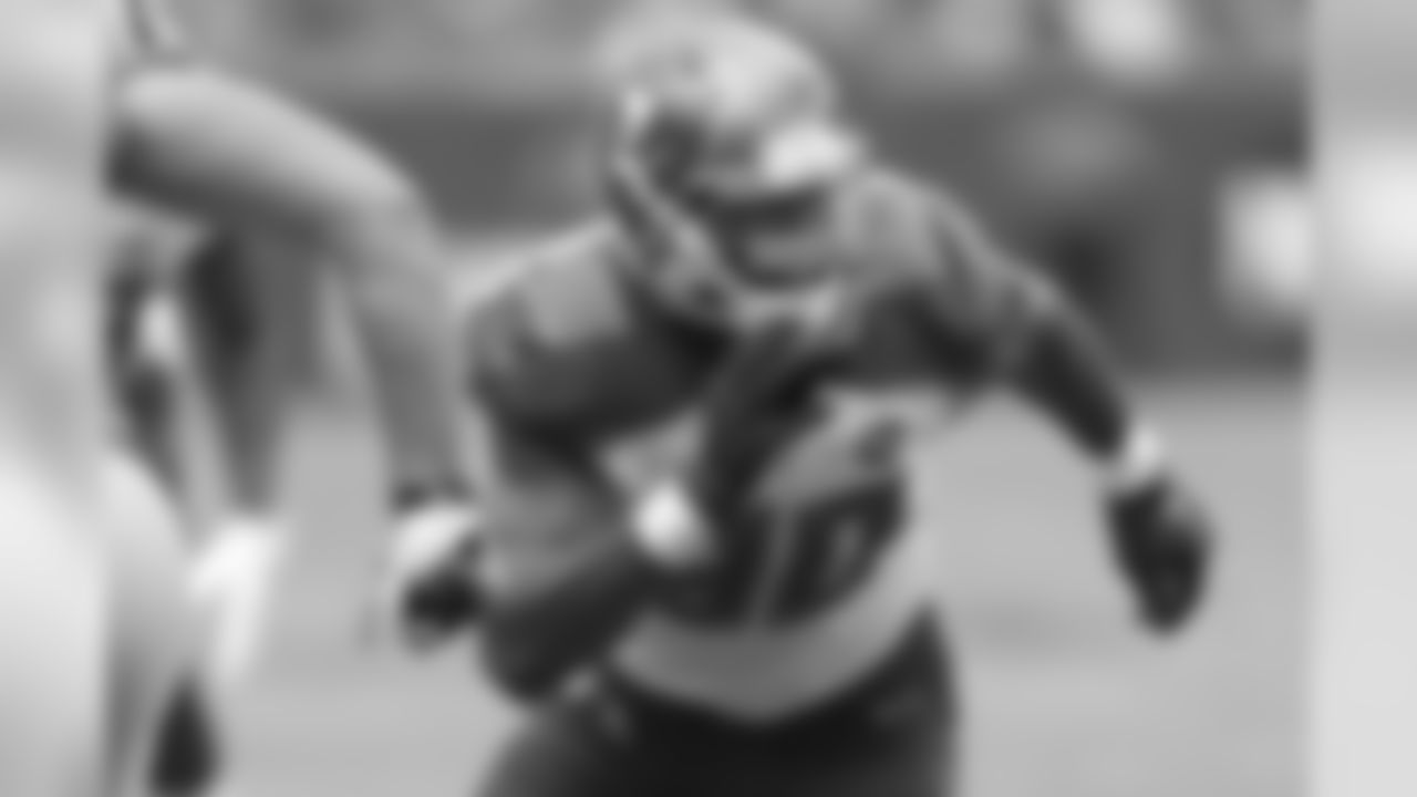 Buccaneers' DE Michael Johnson is another one of the battered players on defense for the Bucs. Johnson was out last week after suffering an ankle injury in Week 1, but has had limited participation in practice this week and is listed as questionable on the injury report going into Thursday's game.