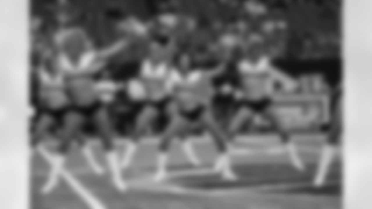 The Falcons Cheerleaders perform before the game // Falcons vs. Dolphins - Cheerleaders // August 12, 2011 // Atlanta -
