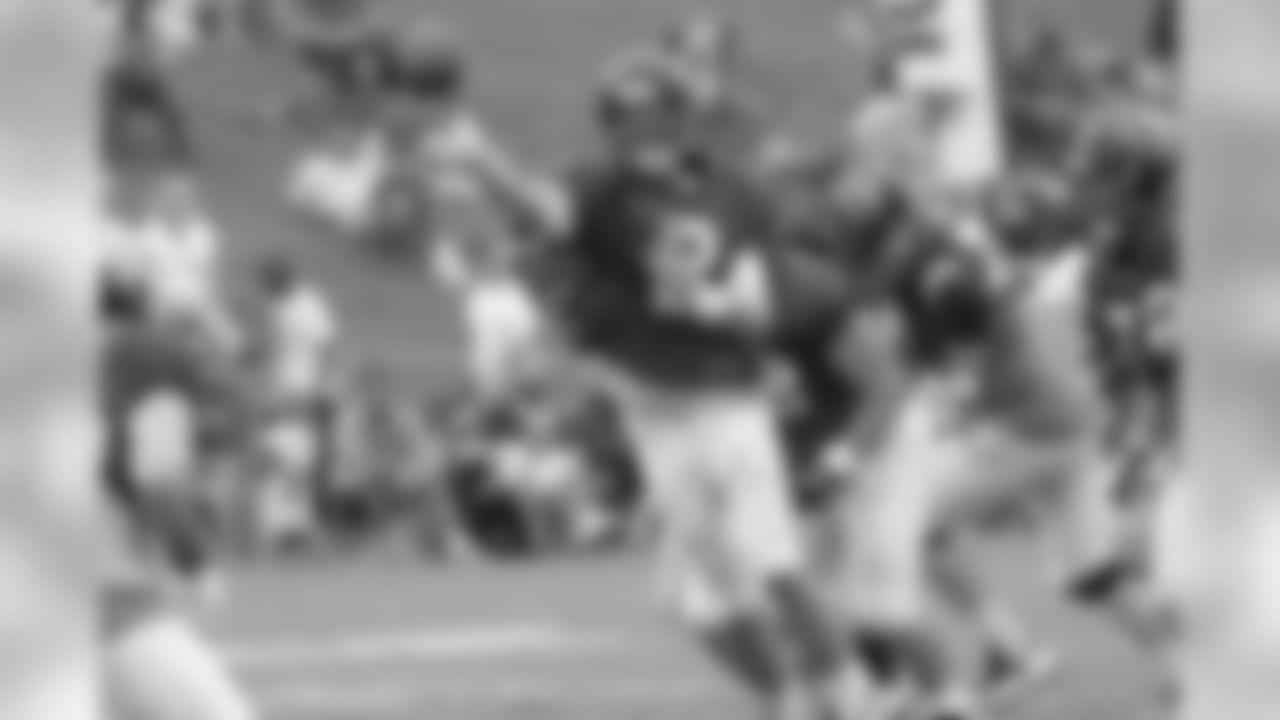 QB Matt Ryan delivers a pass // 2011 Russell Athletic Training Camp - Day 7 // August 7, 2011 // Flowery Branch, Ga. -