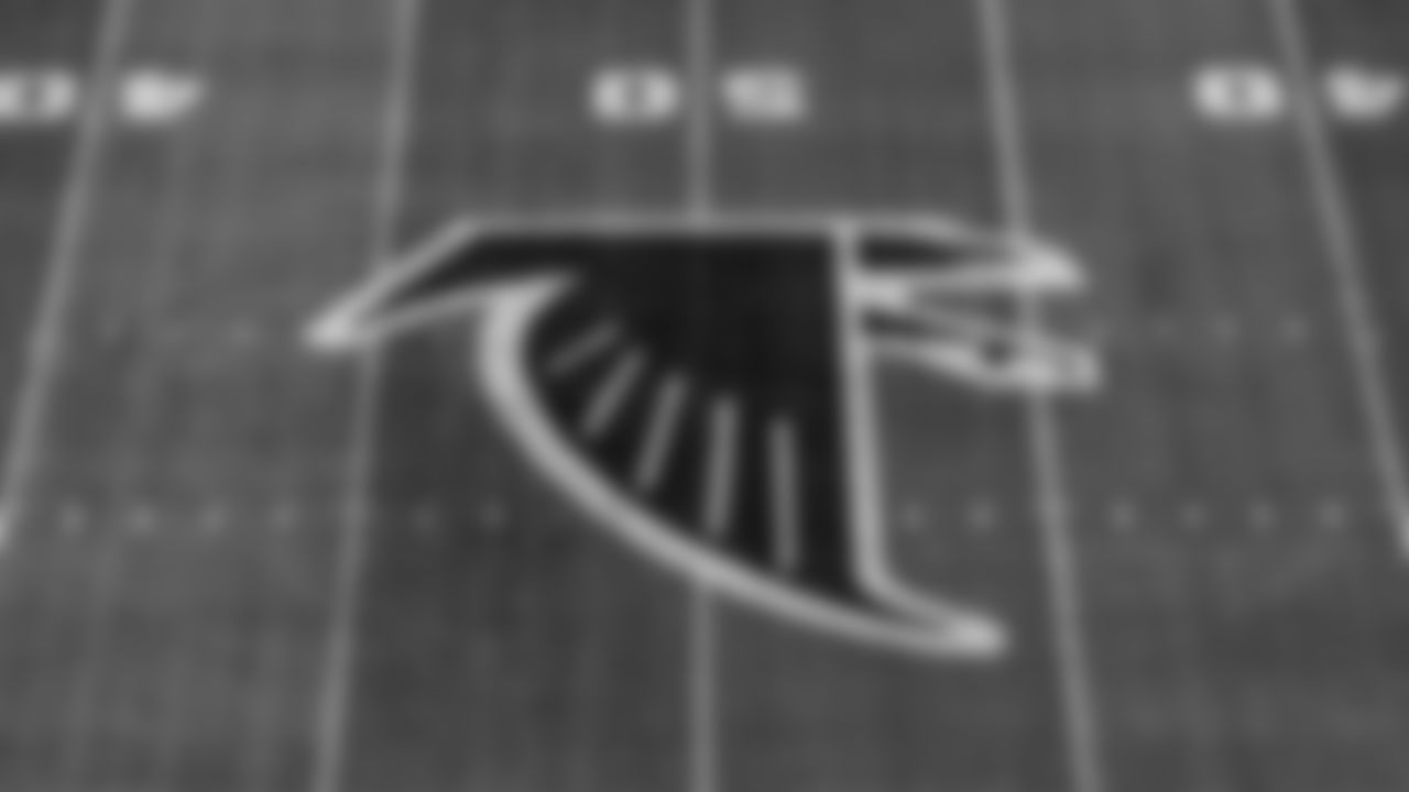 Scenes from the Throwback Field Painting at Mercedes-Benz Stadium in Atlanta, Georgia, on Thursday December 3, 2020. (Photo by Adam Hagy/Atlanta Falcons)