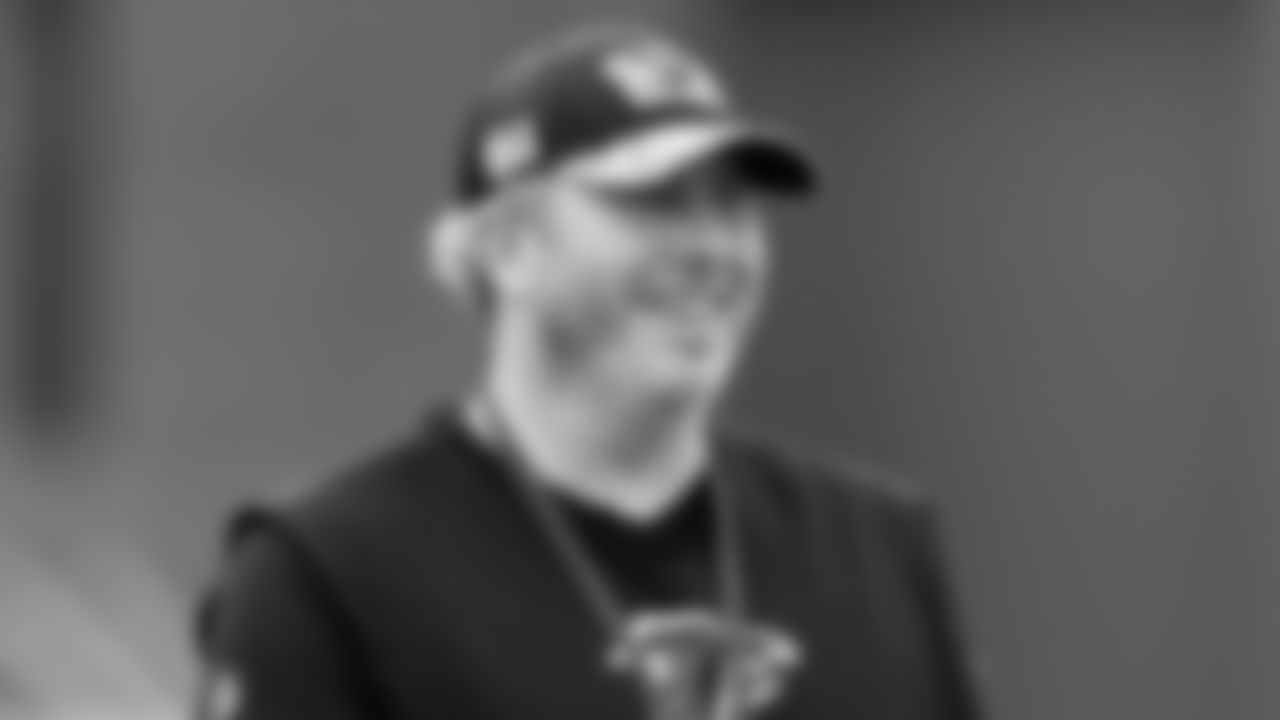 Atlanta Falcons head coach Arthur Smith during team practice at Atlanta Falcons Headquarters in Flowery Branch, Georgia, on Wednesday, December 8, 2021. (Photo by Shanna Lockwood/Atlanta Falcons)