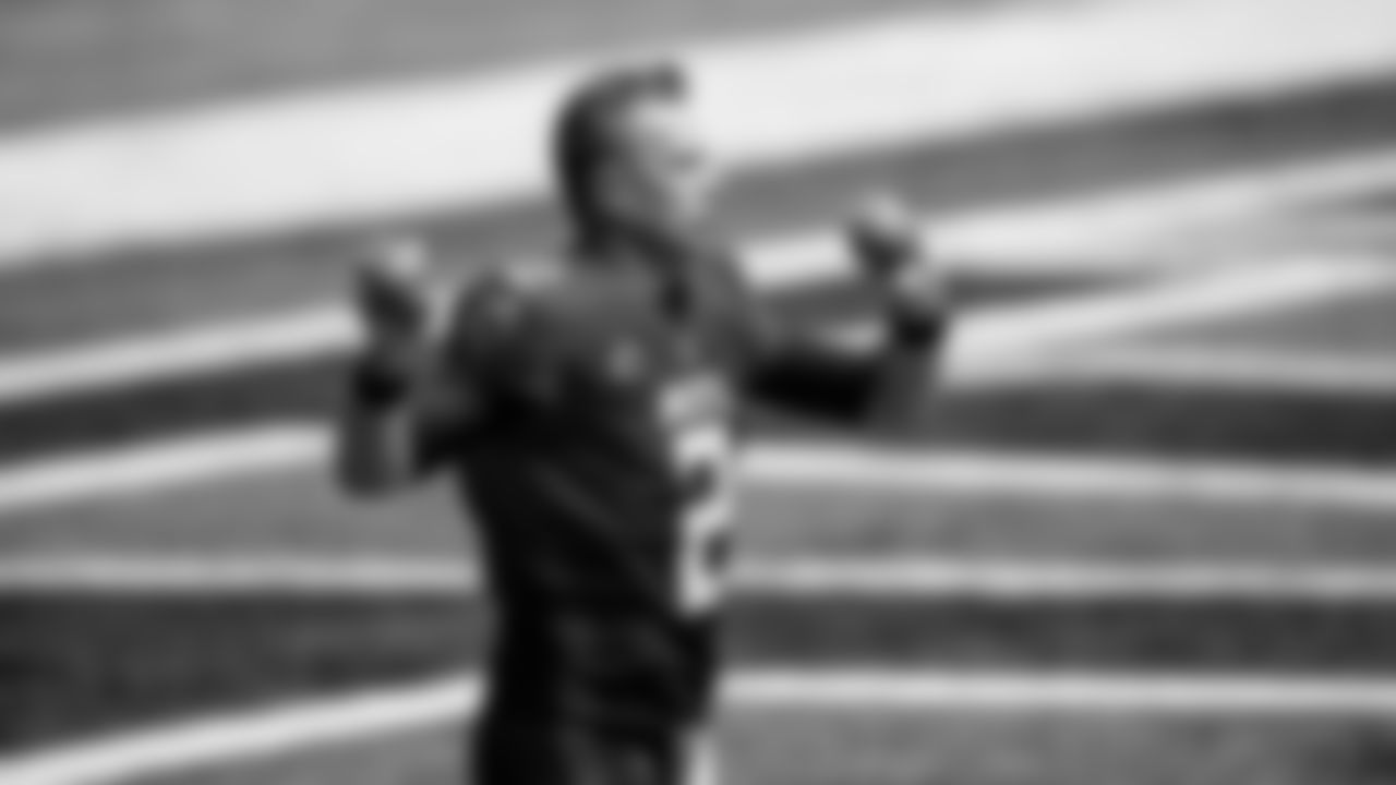 Atlanta Falcons quarterback Matt Ryan #2 warms up during pregame before facing the Detroit Lions on October 25, 2020. (Photo by Kyle Hess/Atlanta Falcons)