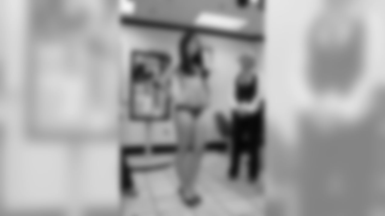 Cindy L. // 2011 Atlanta Falcons Cheerleaders Swimsuit Calendar Fitting // 2011 // Atlanta -