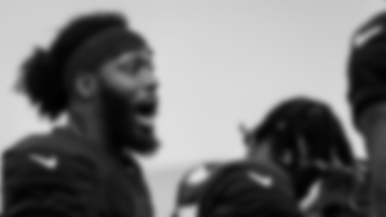 Atlanta Falcons linebacker Tuzar Skipper #36 during AT&T Atlanta Falcons Training Camp at Atlanta Falcons Headquarters in Flowery Branch, Georgia, on Wednesday August 4, 2021. (Photo by Kara Durrette/Atlanta Falcons)