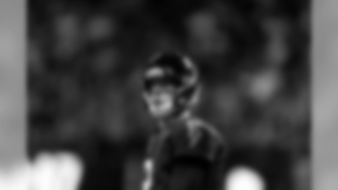 Atlanta Falcons quarterback Matt Ryan #2 looks on during the game between the Atlanta Falcons and the New Orleans Saints at Mercedes-Benz Stadium in Atlanta, GA, on Thursday November 28, 2019. (Photo by Matt Stamey/Atlanta Falcons)