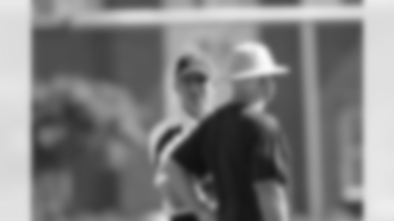 Arthur Blank and Mike Smith // 2011 Russell Athletic Training Camp - Day 1 // July 29, 2011 // Flowery Branch, Ga. —