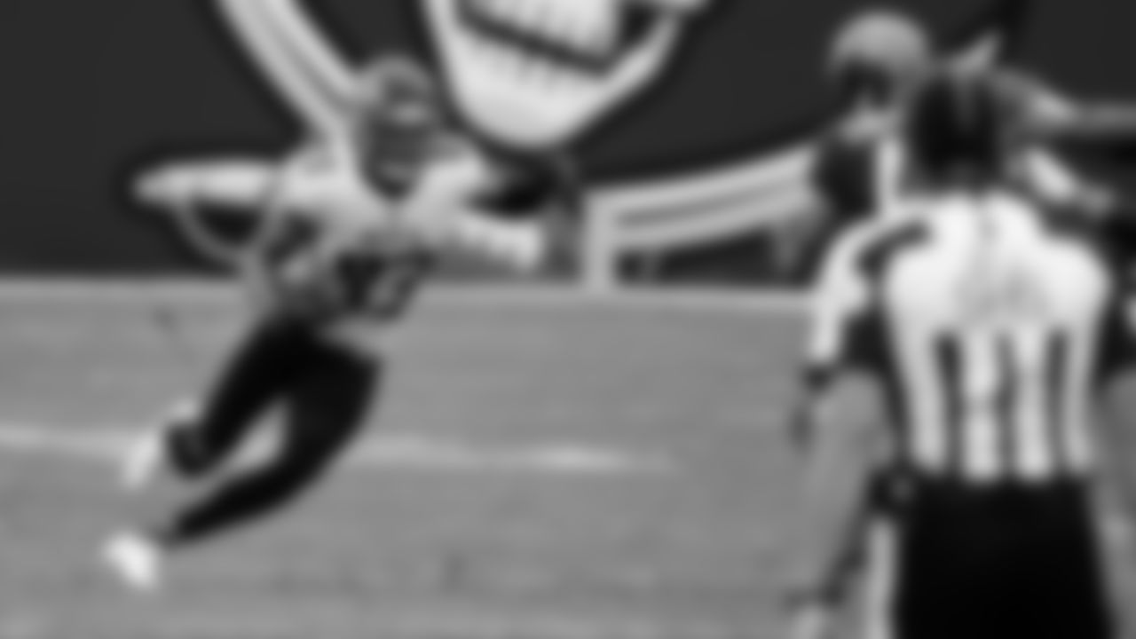 Atlanta Falcons wide receiver Russell Gage #83 in action during the first quarter against the Tampa Bay Buccaneers on January 3, 2021.