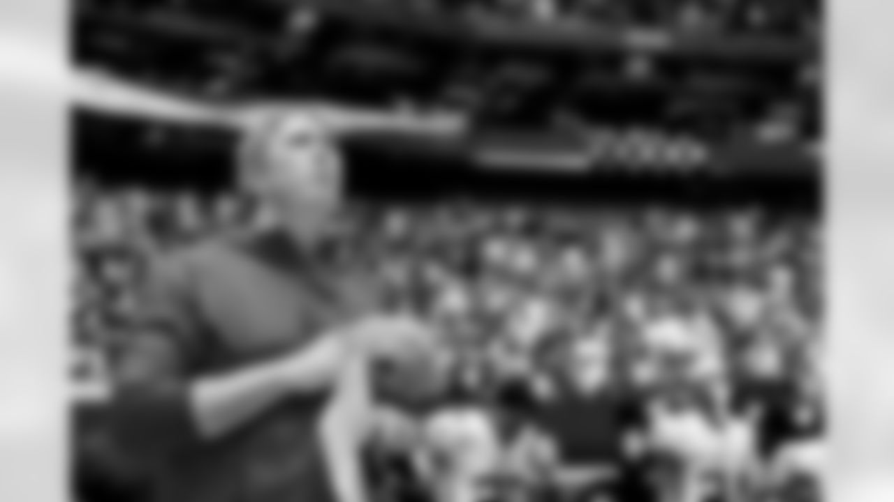 Atlanta Falcons head coach Arthur Smith looks on during the national anthem before the game against the Philadelphia Eagles at Mercedes-Benz Stadium in Atlanta, Georgia on Sunday, September 12, 2021. (Photo by Dakota Williams/Atlanta Falcons)