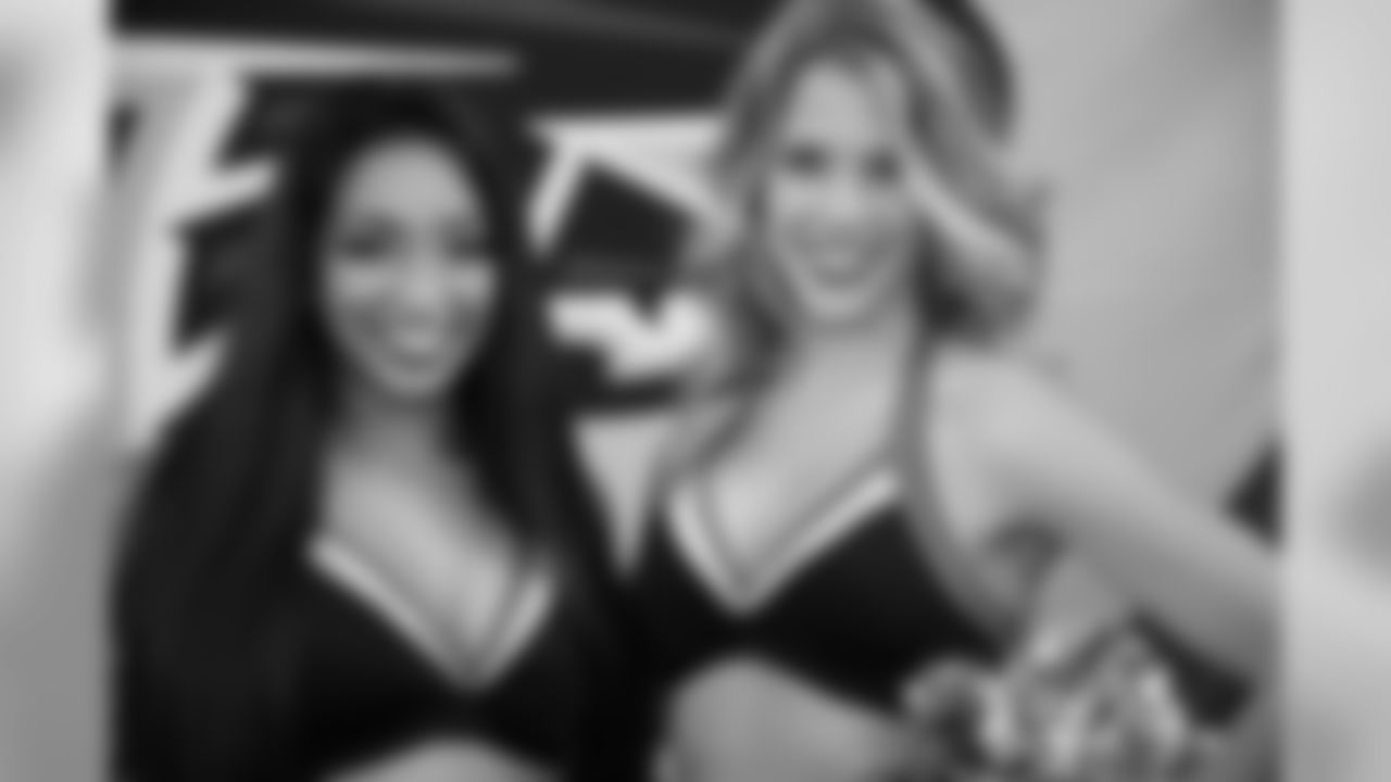 Atlanta Falcons Cheerleaders Rie O. and Haley-Kate D. (PHOTOS: Art Morrison, Special to AtlantaFalcons.com)