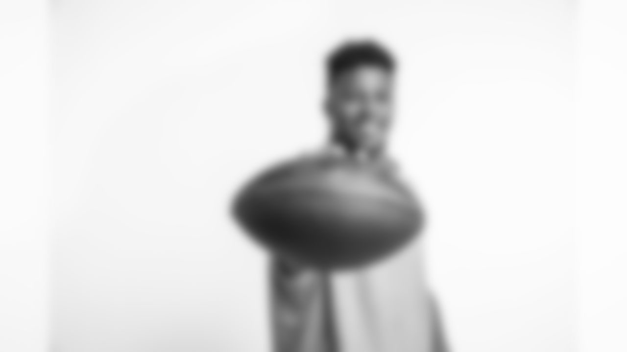 Penn State running back Saquon Barkley at the NFL scouting Combine, Thursday, March 1, 2018, in Indianapolis. (Todd Rosenberg via AP)
