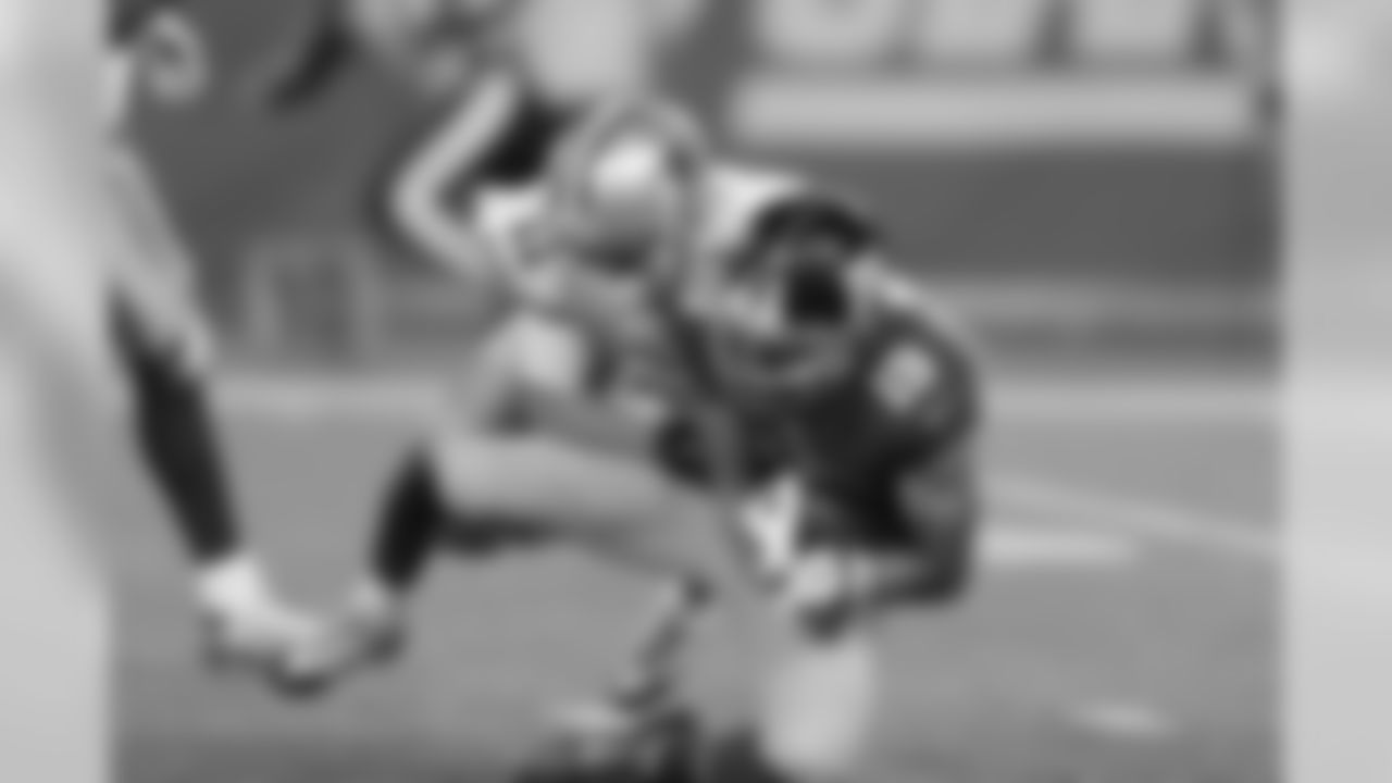WR MYLES WHITE
Signed to the active roster on Oct. 7, former practice squad wide receiver Myles White recovered a muffed punt return by Cole Beasley with 1:36 left in a one-possession game.