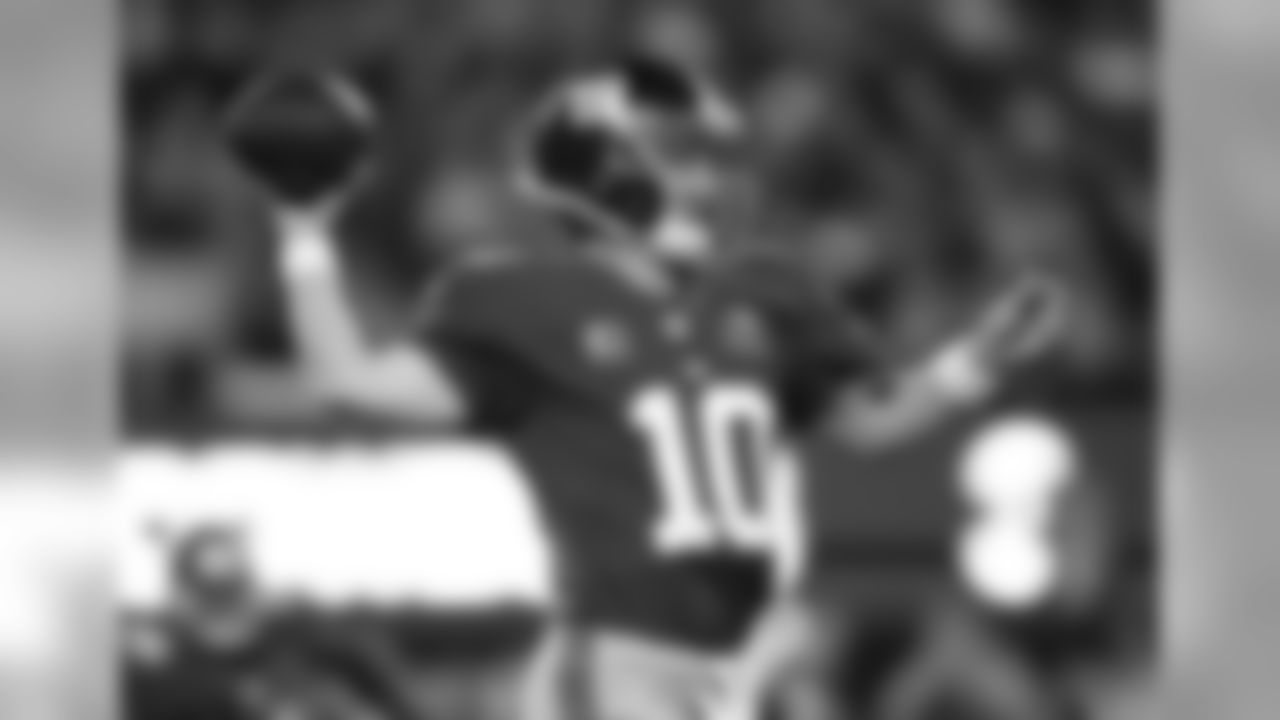 Manning's pass intended for wide receiver Preston Parker in the red zone goes high and is intercepted by Barry Church. >>WATCH ELI MANNING INTERCEPTION