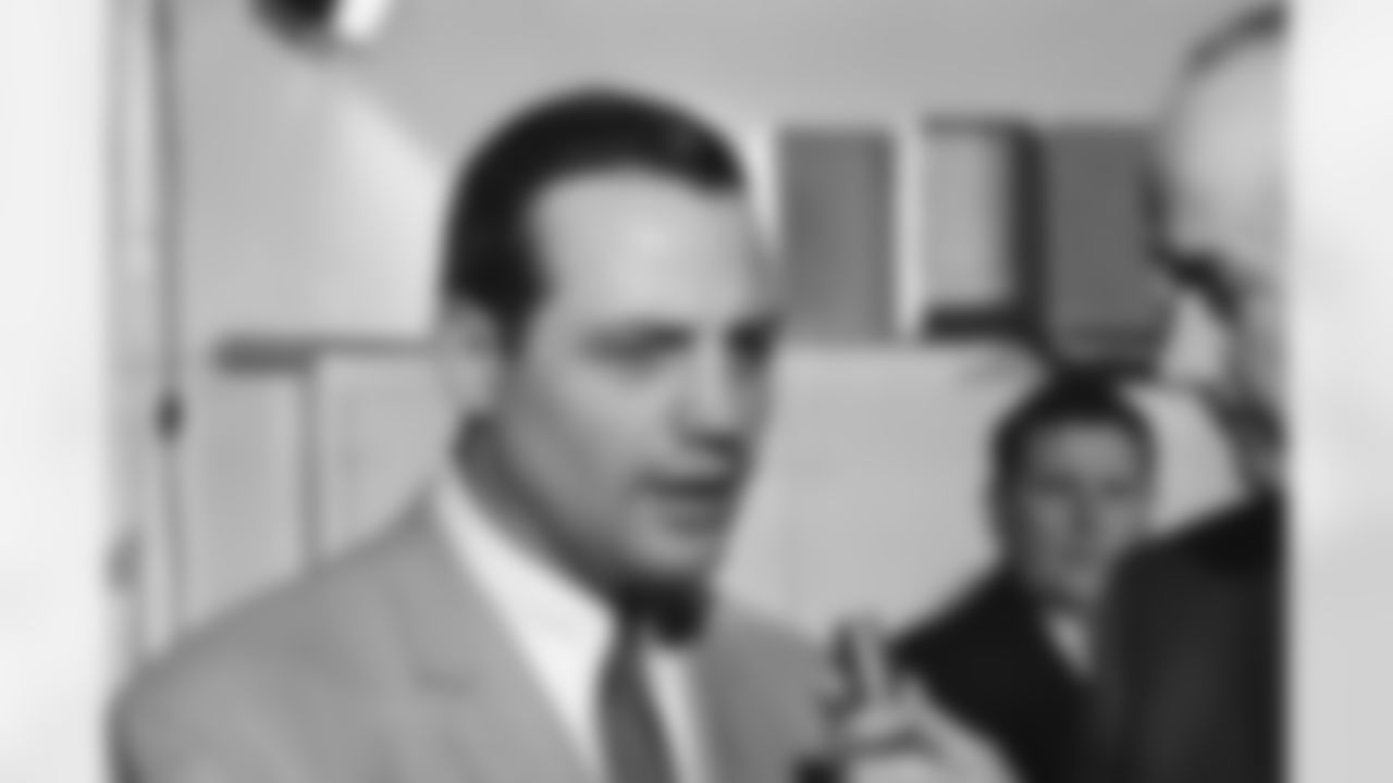 Sam Huff,former linebacker of the New York Giants, ended his one-year retirement in Washington on Feb. 13, 1969 when it was announced that he will rejoin the Redskins as a linebacker a coach. (AP Photo/Bob Daugherty)