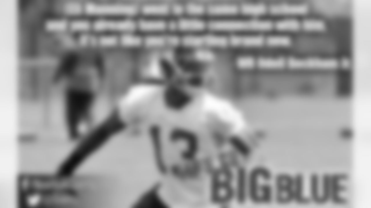 "[W]hen we're in the locker room, just messing with each other about the time when we were throwing in high school and how small I was. He clowns me for that. He went to the same high school and you already have a little connection with him, it's not like you're starting brand new." Wide receiver Odell Beckham Jr. on his connection with Eli Manning