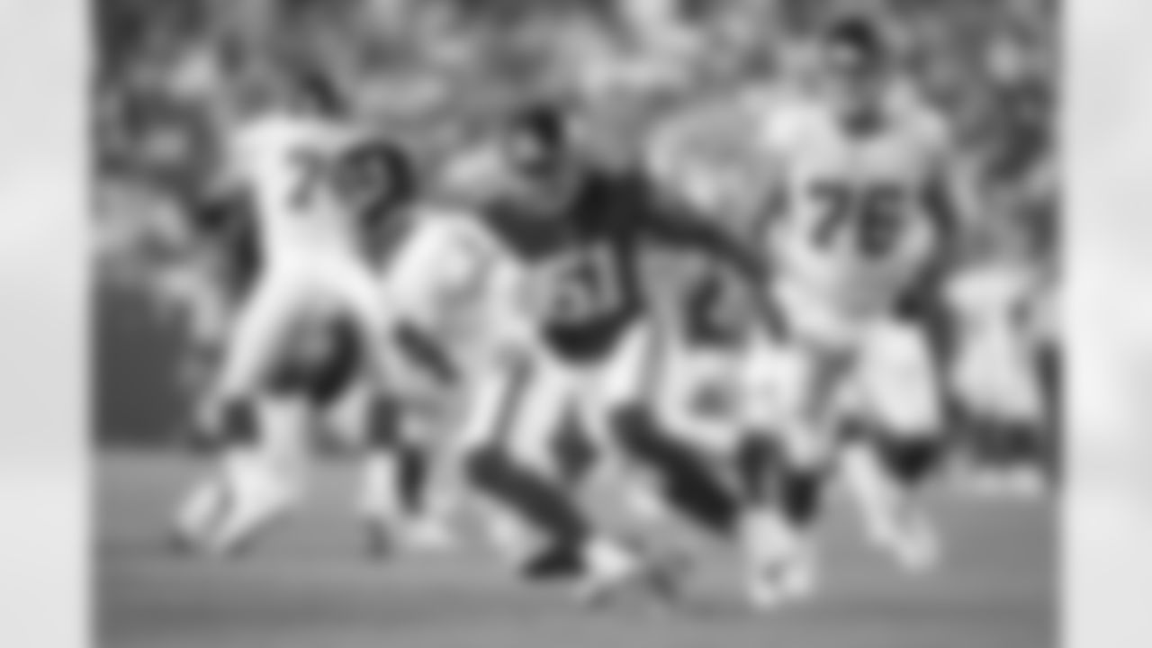 New York Giants linebacker Azeez Ojulari (51) during a week 2 Thursday Night football game against the Washington Football Team on Thursday September 16th, 2021 in Landover, Maryland.