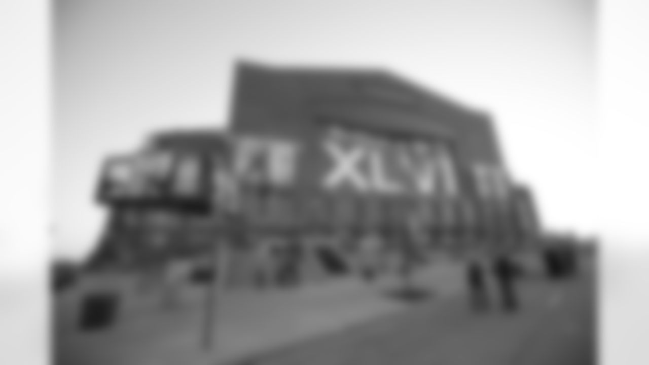 INDIANAPOLIS, IN - FEBRUARY 5: A general view outside of Lucas Oil Stadium during the Super Bowl XLVI game between the New York Giants against the New England Patriots at Lucas Oil Stadium on February 5, 2012 in Indianapolis, Indiana. The Giants defeated the Patriots 21-17. (AP Photo/Scott Boehm)
