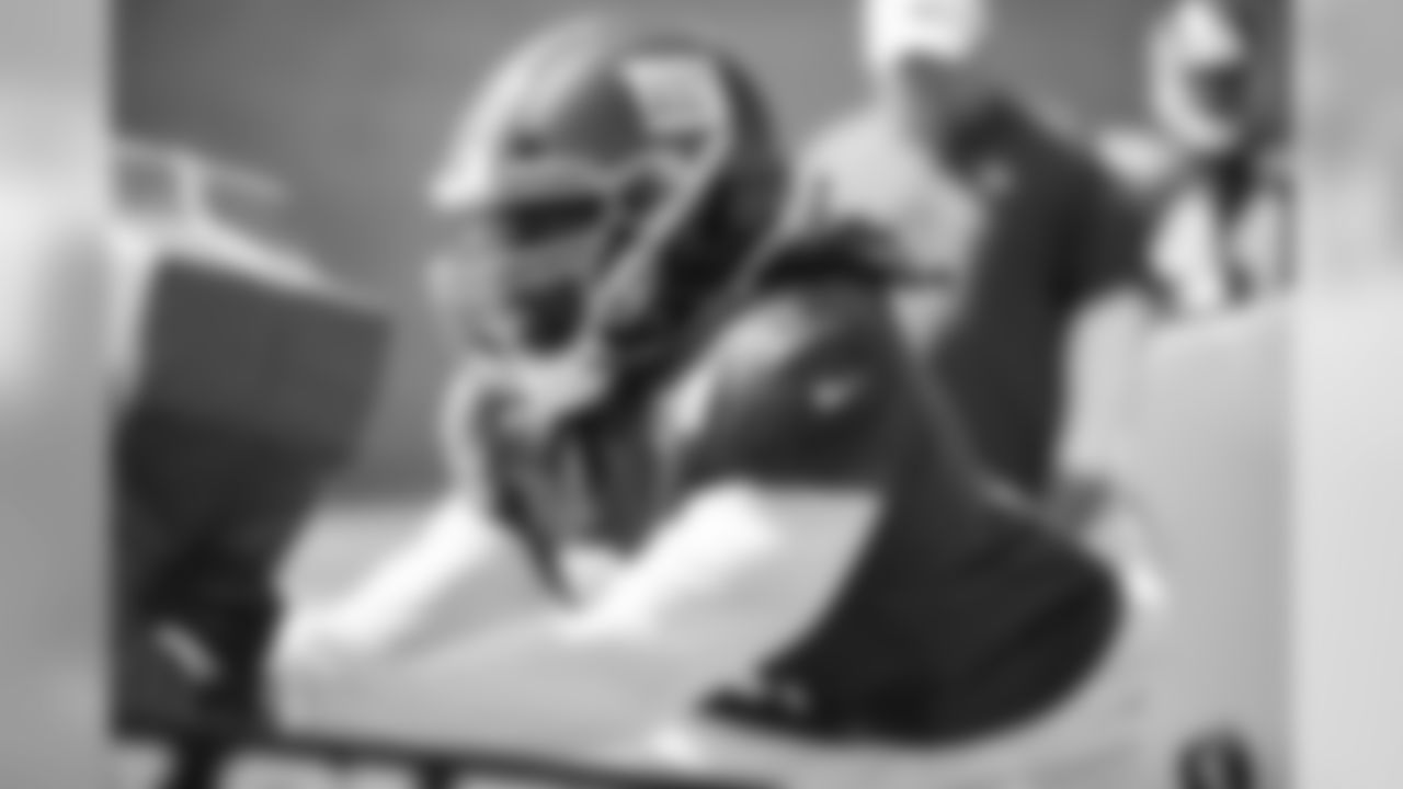 OLB Avery Moss (91) at New York Giants Training Camp 2019 at Quest Diagnostics Training Center in East Rutherford, NJ