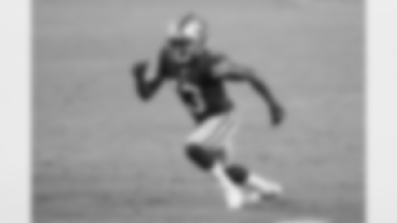 San Francisco 49ers wide receiver Richie James (13) runs a route during an NFL football game against the Green Bay Packers, Thursday, Nov. 5, 2020, in Santa Clara, Calif. The Packers defeated the 49ers, 34-17. (Ryan Kang via AP)