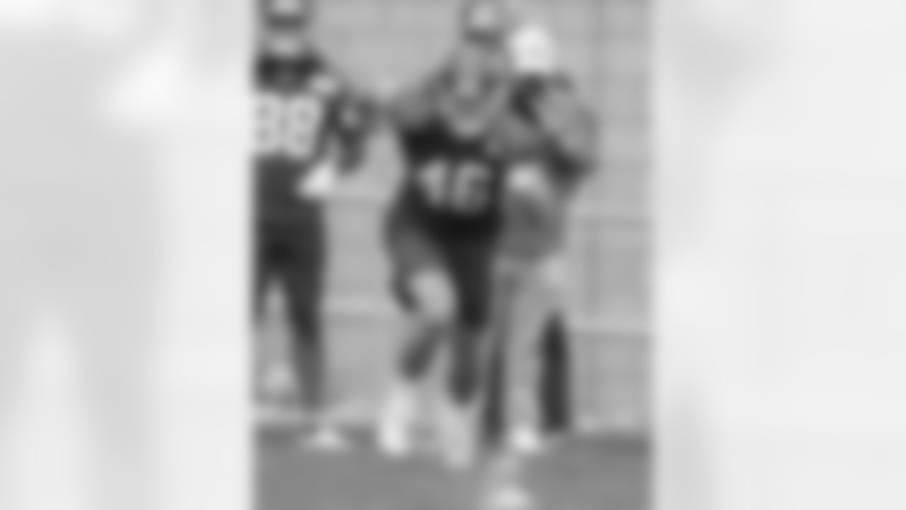 New York Giants tight end Austin Allen (46) during organized team activity at Quest Diagnostics Training Center on Tuesday May 24, 2022 in East Rutherford, New Jersey