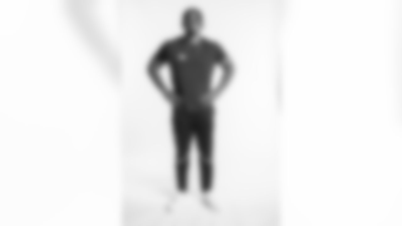 Miami Defensive End Gregory Rousseau poses for a portrait Saturday March 13, 2021 in Pensacola, FL. (Todd Rosenberg via AP)