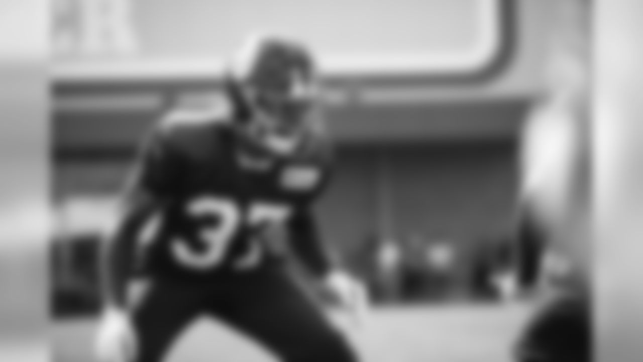 CB Julian Love (37) at New York Giants Training Camp 2019 at Quest Diagnostics Training Center in East Rutherford, NJ
