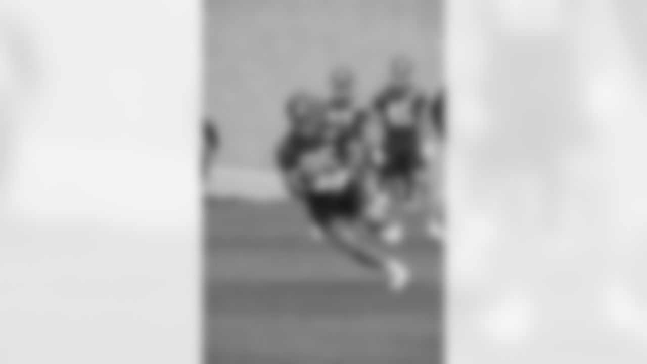 TE Chris Myarick (85) during organized team activity at Quest Diagnostics Training Center on Monday May 16, 2022 in East Rutherford, New Jersey