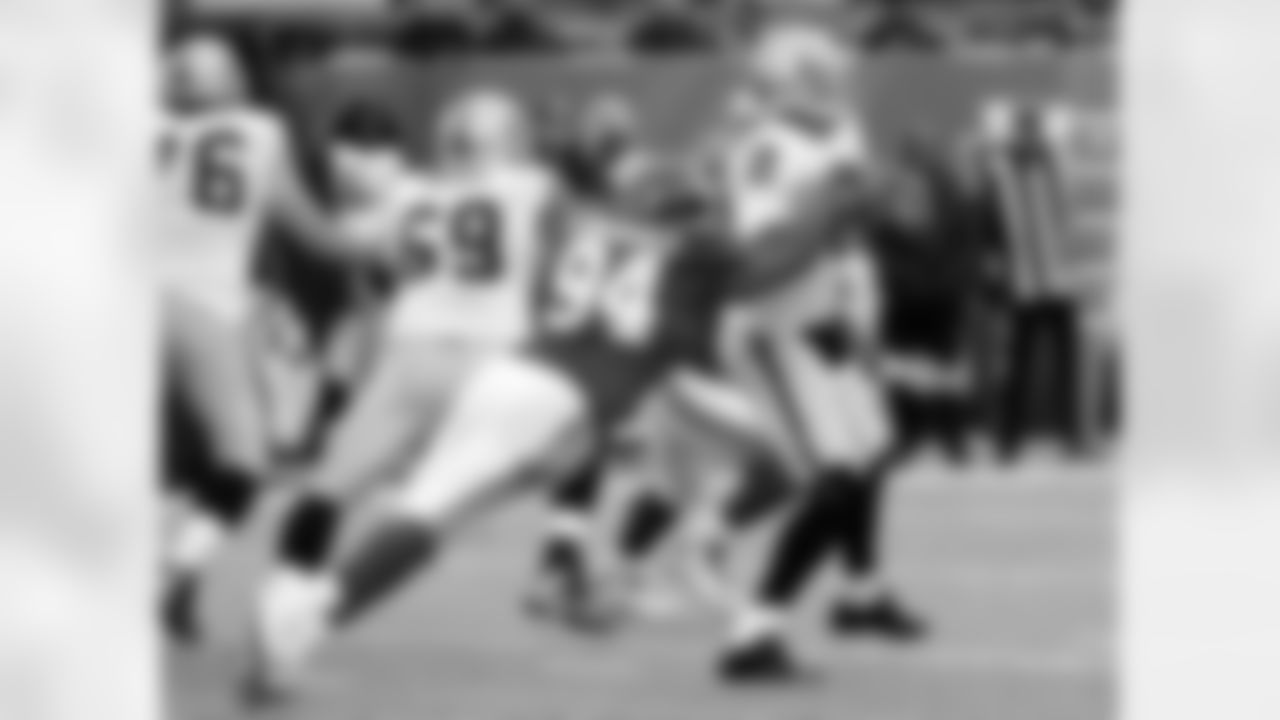 D-LINE: BI thought the D-line did a good job. I thought Mathias Kiwanuka played a good game. Justin Tuck made a couple plays. Jason Pierre-Paul had a big sack early on. They played really well and did a good job of containing Terrelle Pryor.