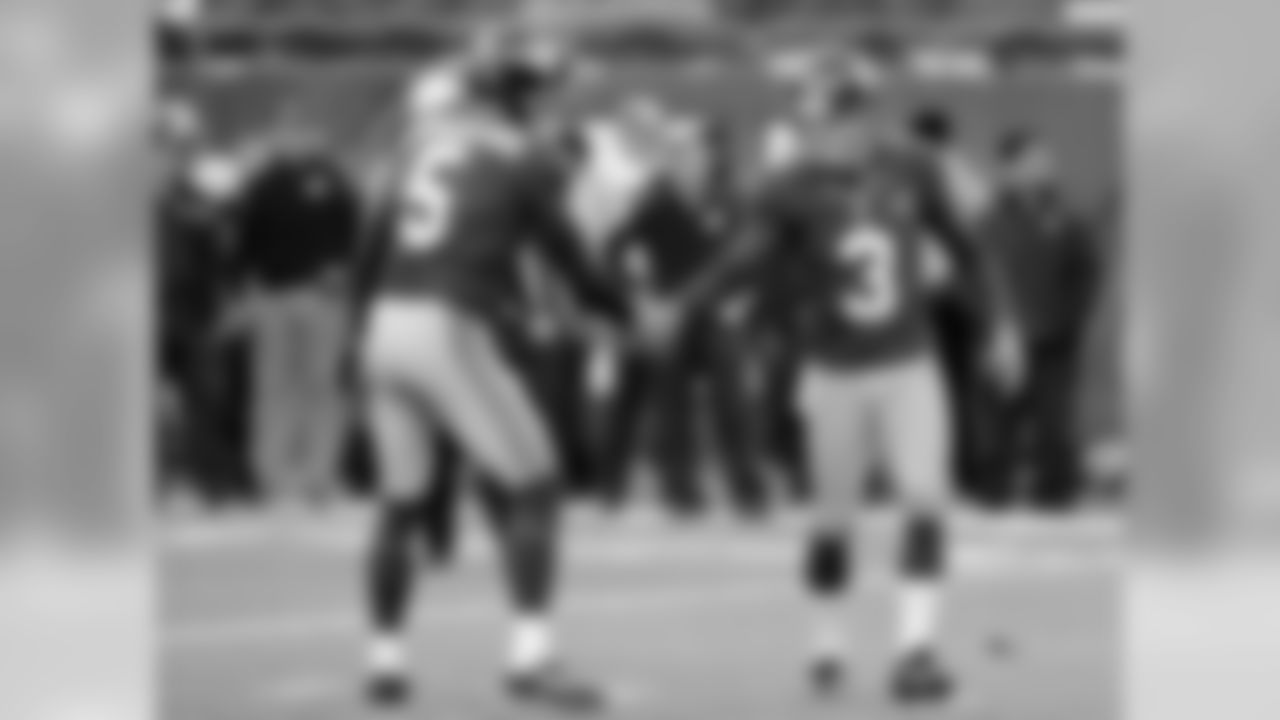 Punter Steve Weatherford/Kicker Josh BrownWeatherford landed four punts inside the 10-yard line and another inside the 20, and Brown successfully converted his second onside kick of the season to start the second half after a Washington penalty moved the kickoff to the Redskins' 35-yard line.