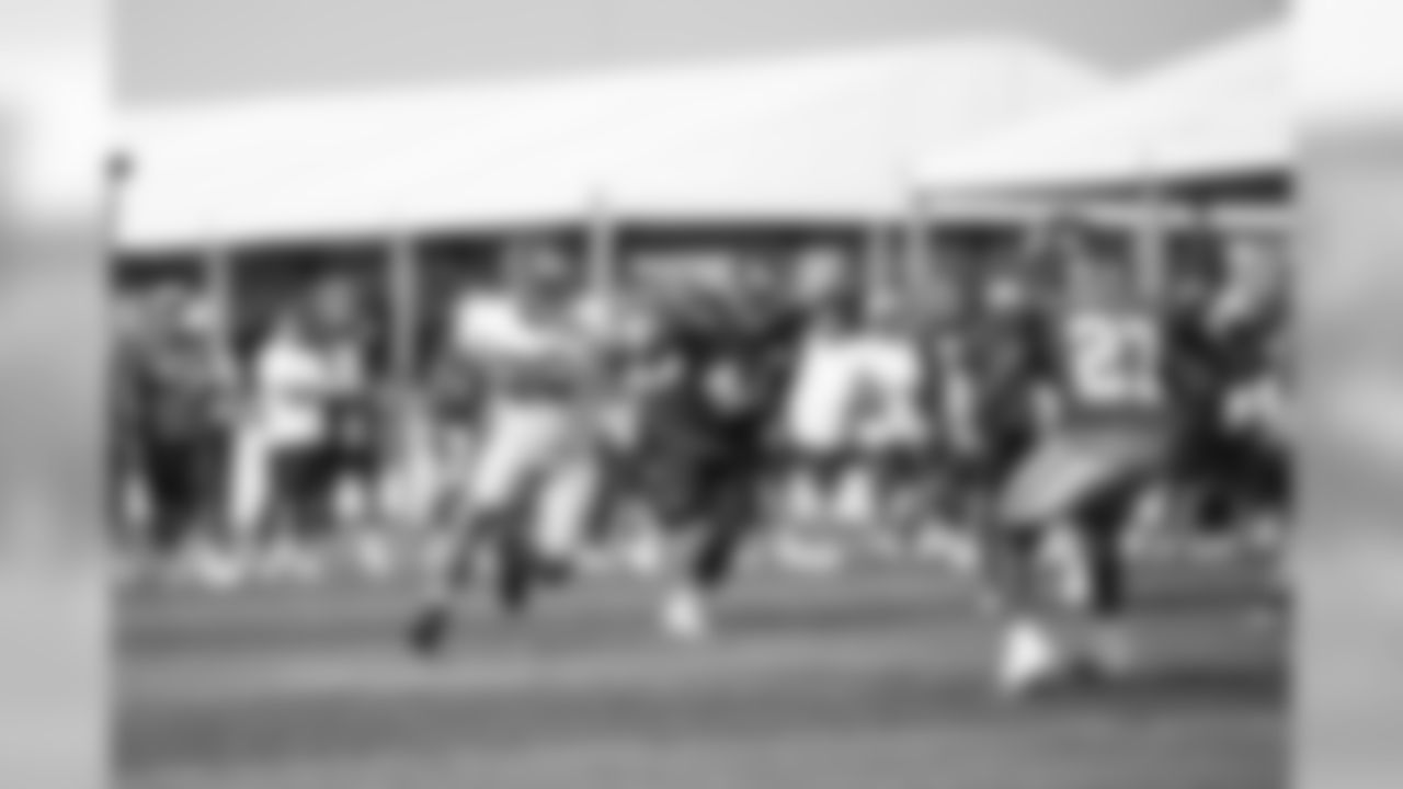 RB Saquon Barkley (26) at New York Giants Training Camp 2019 at Quest Diagnostics Training Center in East Rutherford, NJ