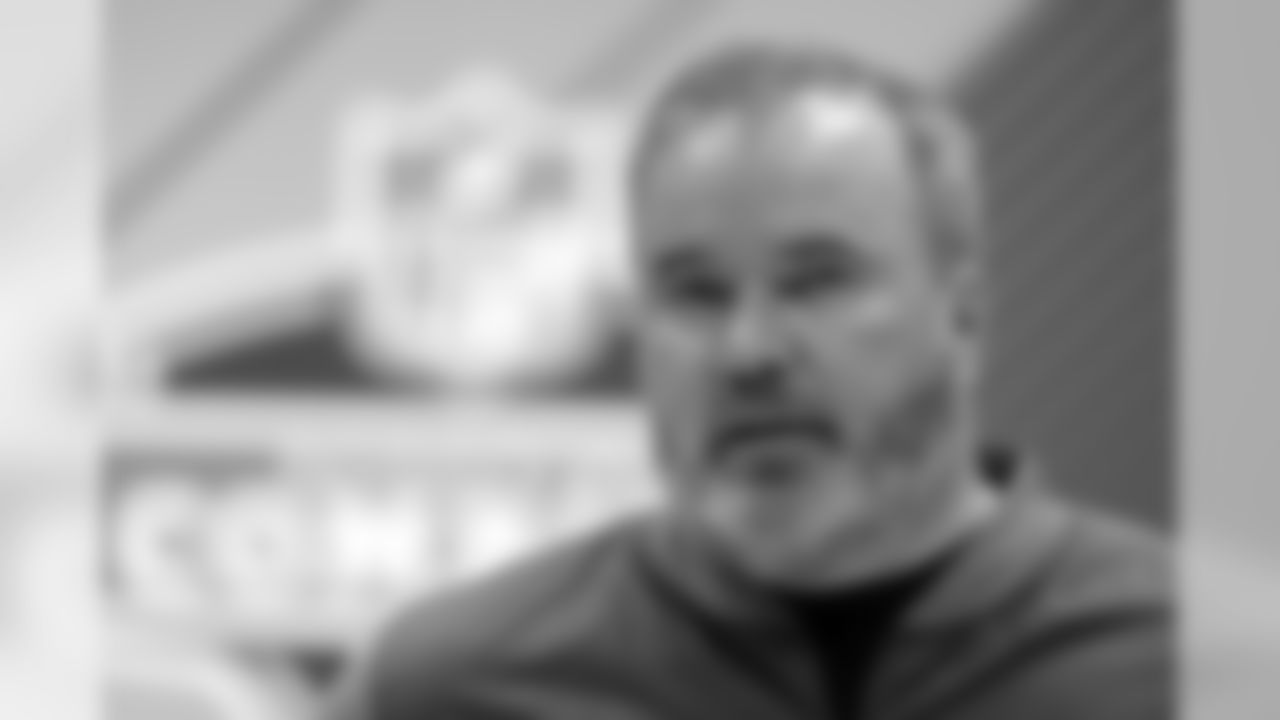 Green Bay Packers head coach Mike McCarthy speaks during a press conference at the NFL football scouting combine, Wednesday, Feb. 28, 2018, in Indianapolis. (AP Photo/Darron Cummings)