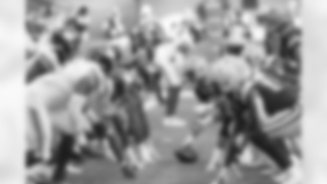 A look down the line of scrimmage during a NFL football game against the Green Bay Packers, Sunday October 9, 2022 in Tottenham Hotspur Stadium
Credit Evan/New York Giants