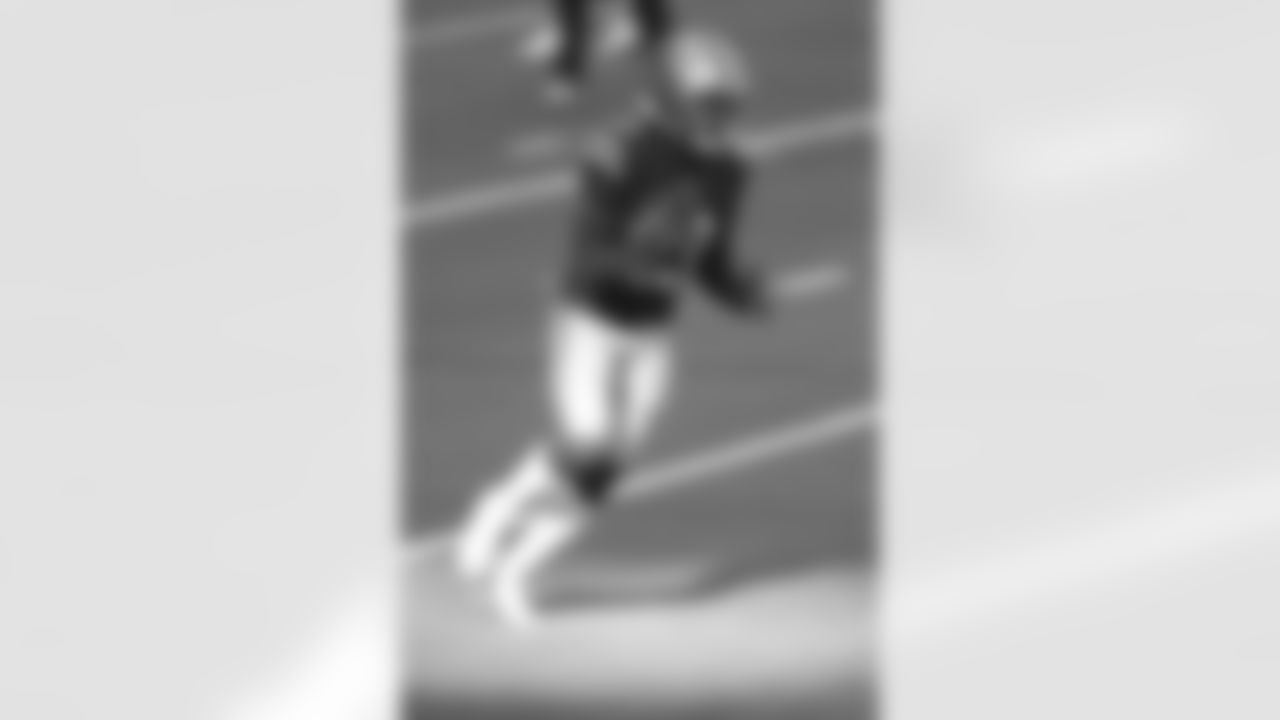 San Francisco 49ers wide receiver Richie James (13) returns a warm up kick during an NFL football game against the Dallas Cowboys, Sunday, Dec. 20, 2020 in Arlington, Tex. The Cowboys won the game 41-33. (Paul Jasienski via AP)