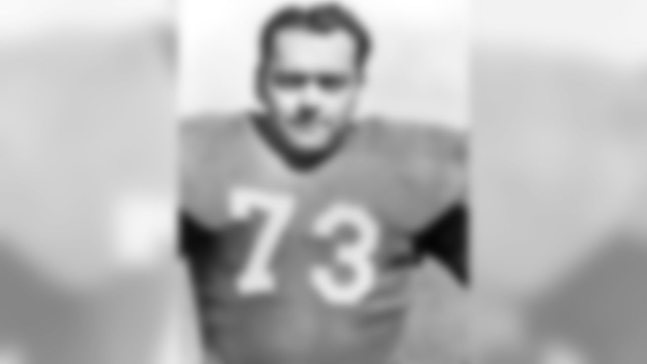 Tackle Arnie Weinmeister #73 of the New York Giants poses for a photo on Aug. 1, 1952 in New York. (Pro Football Hall of Fame via AP Images)