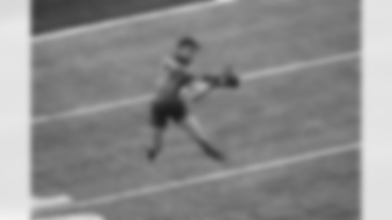LSU cornerback Cordale Flott runs through drills during LSU Pro Day in Baton Rouge, La., Wednesday, April 6, 2022. (AP Photo/Gerald Herbert)