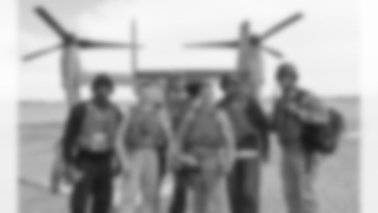 Danny Clark joined fellow NFL players Larry Fitzgerald Will Witherspoon and Jared Allen on a week long USO Tour to Iraq and Kuwait to visit troops.