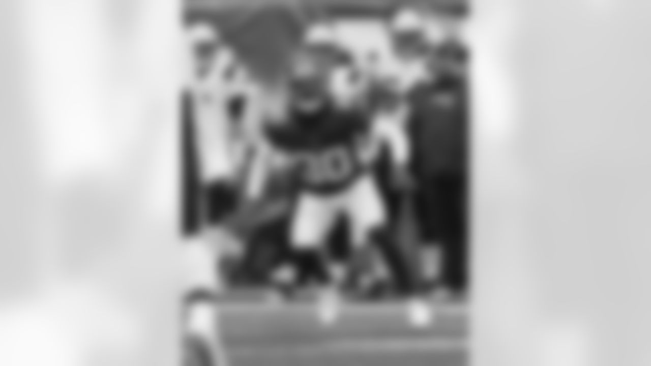 New York Giants cornerback Darnay Holmes (30) during a preseason game against the New England Patriots on Sunday August 29th, 2021 in East Rutherford, New Jersey