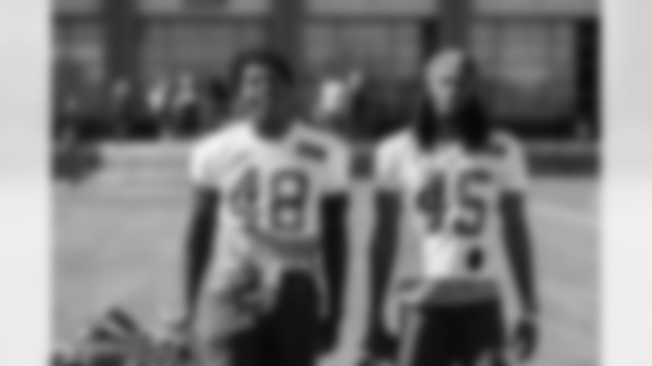 LB Tae Crowder (48), DB Madre Harper (45)