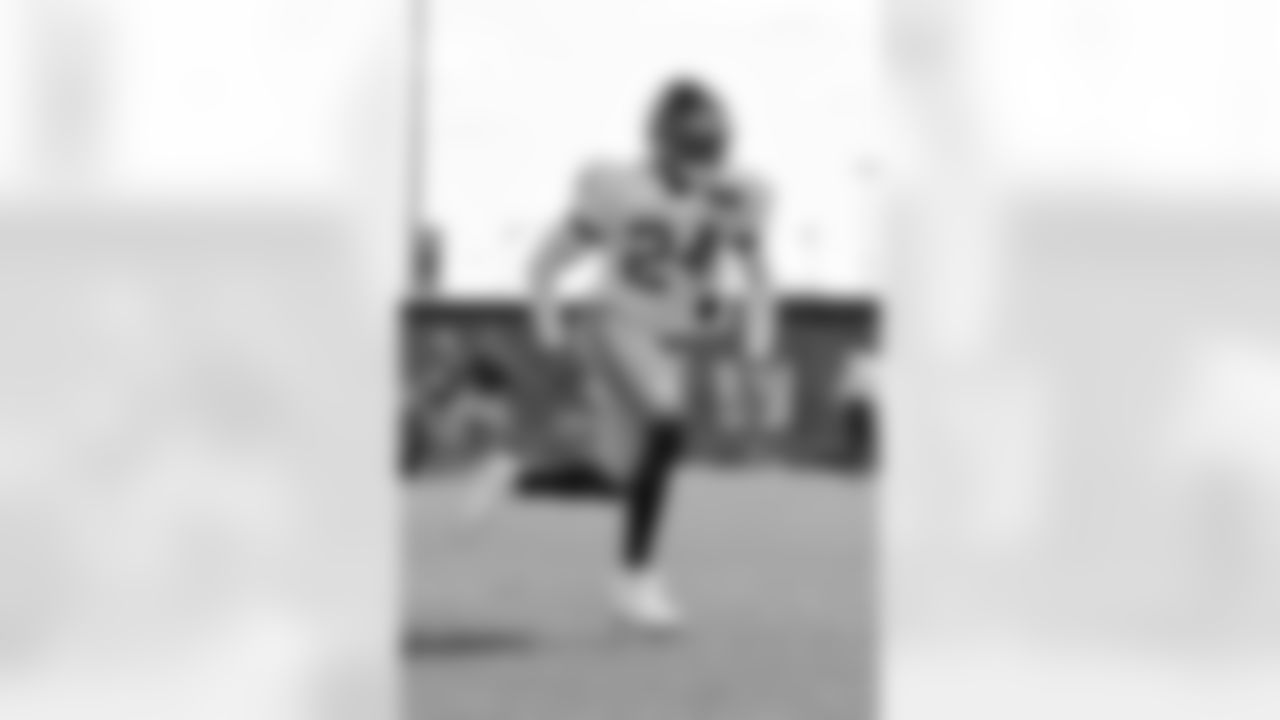 New York Giants cornerback James Bradberry (24) during a training camp practice at Quest Diagnostics Training Center on Monday August 17, 2020 in East Rutherford, New Jersey