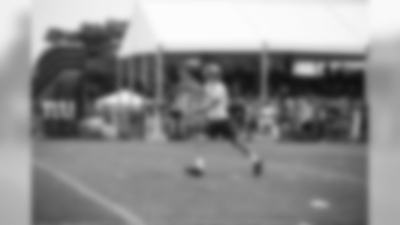 P Ryan Anderson (17) at New York Giants Training Camp 2019 at Quest Diagnostics Training Center in East Rutherford, NJ