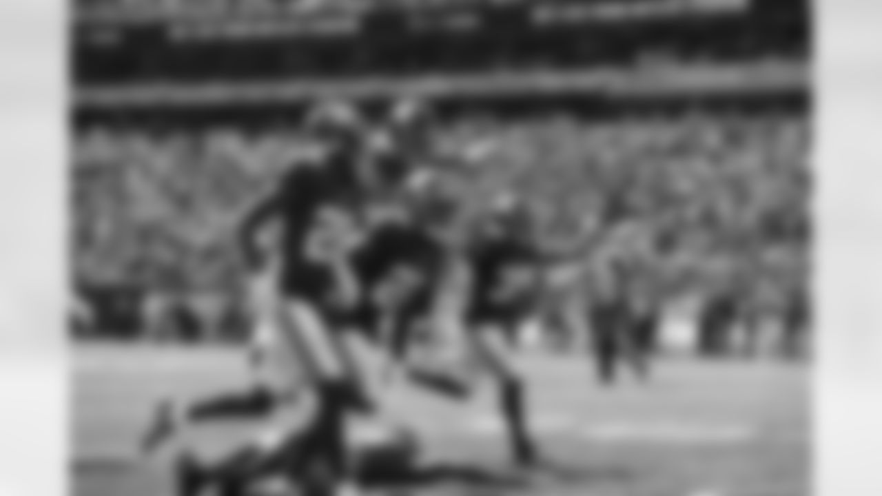 Cor'Dale Flott (28), Adoree' Jackson (22), Oshane Ximines (53)